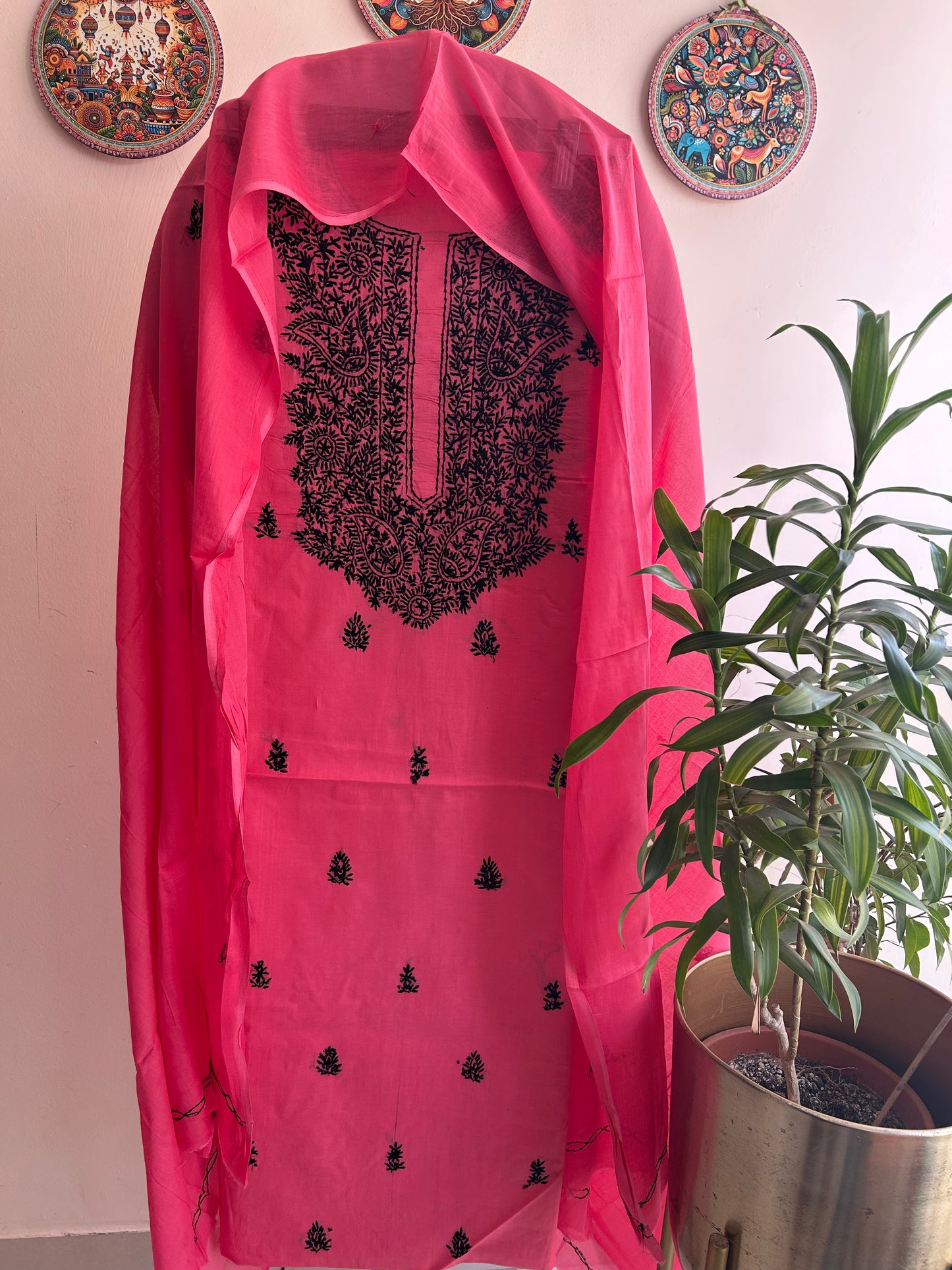 Bengal Handloom-🌸Kashmiri Hand Embroidered Cotton Set 🌸