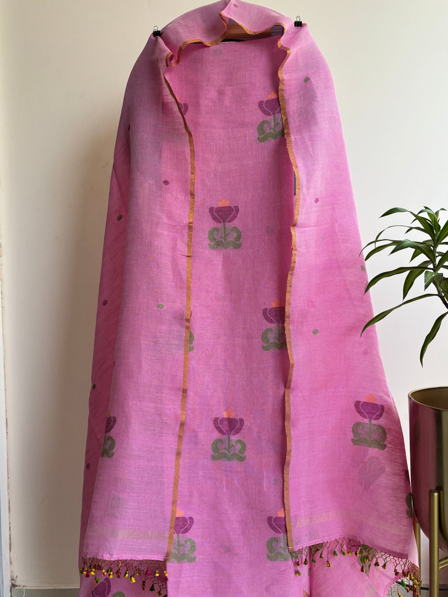 Jamdani Weaving Kurta & Dupatta Set – Handwoven Premium Fabric | Vastrasar