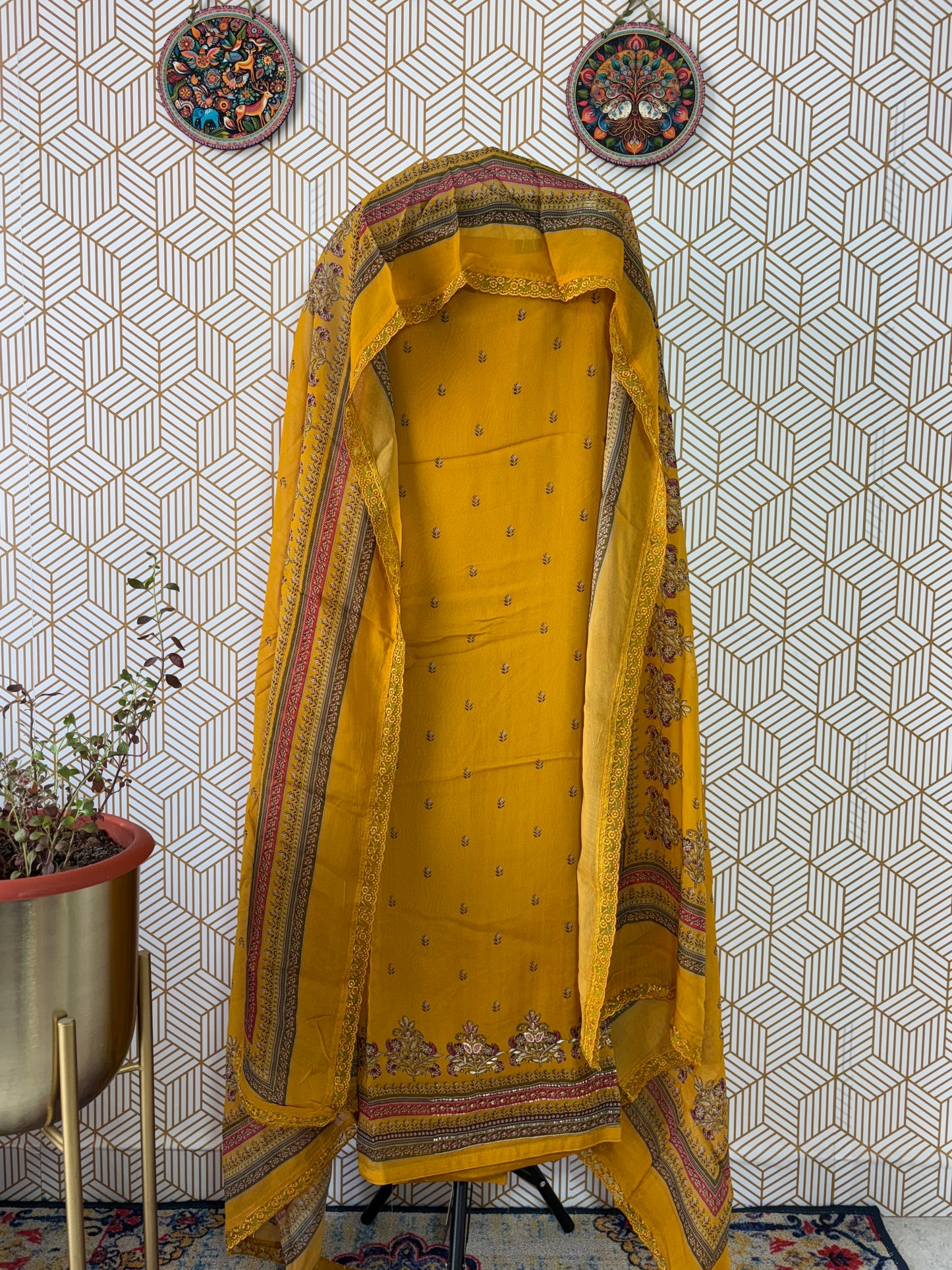 Ramtex Brand Organza Suit Set