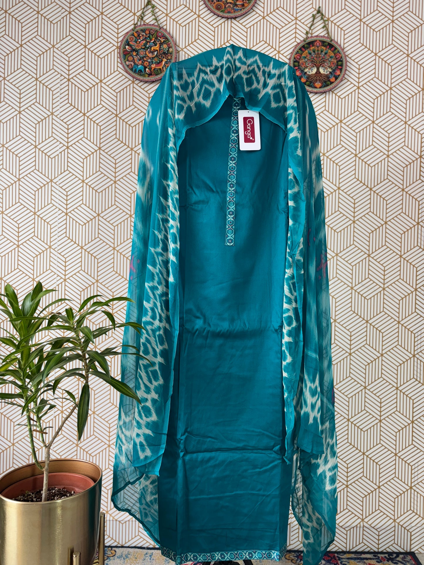 Ganga Pure Cotton Suit Set