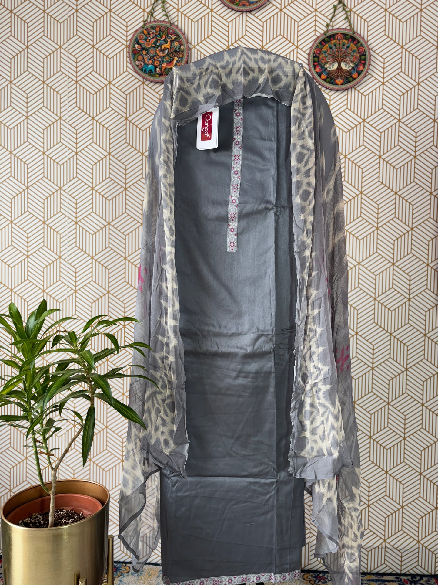 Ganga Pure Cotton Suit Set