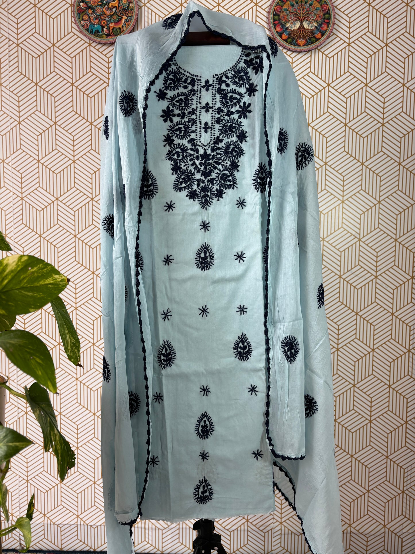 Lucknowi Chikankari Mul Cotton Suit