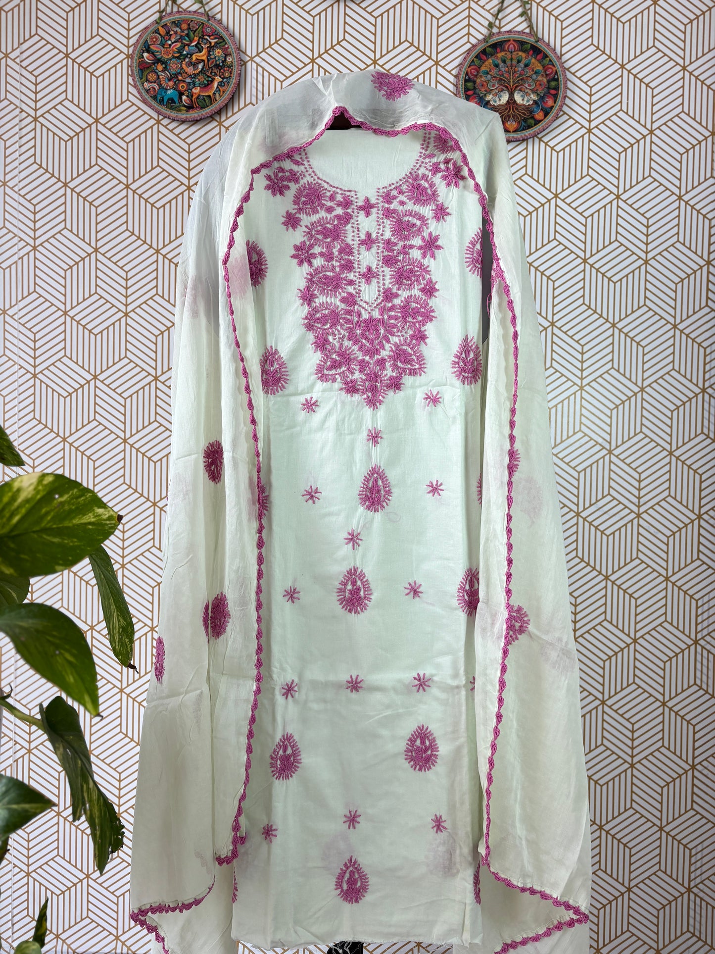 Lucknowi Chikankari Mul Cotton Suit