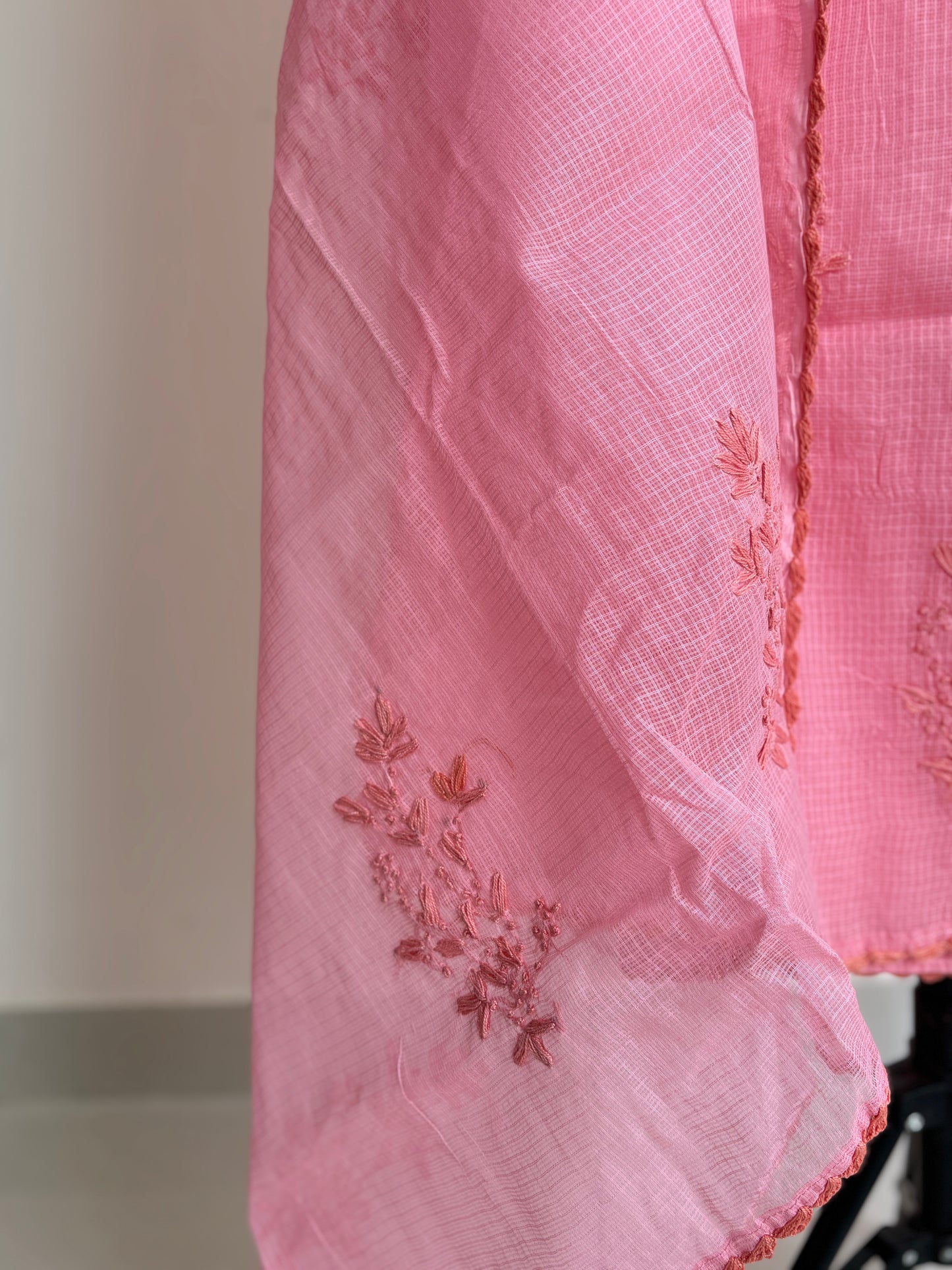 Lucknowi Chikankari- Kotadoria Thread Work Suit Set