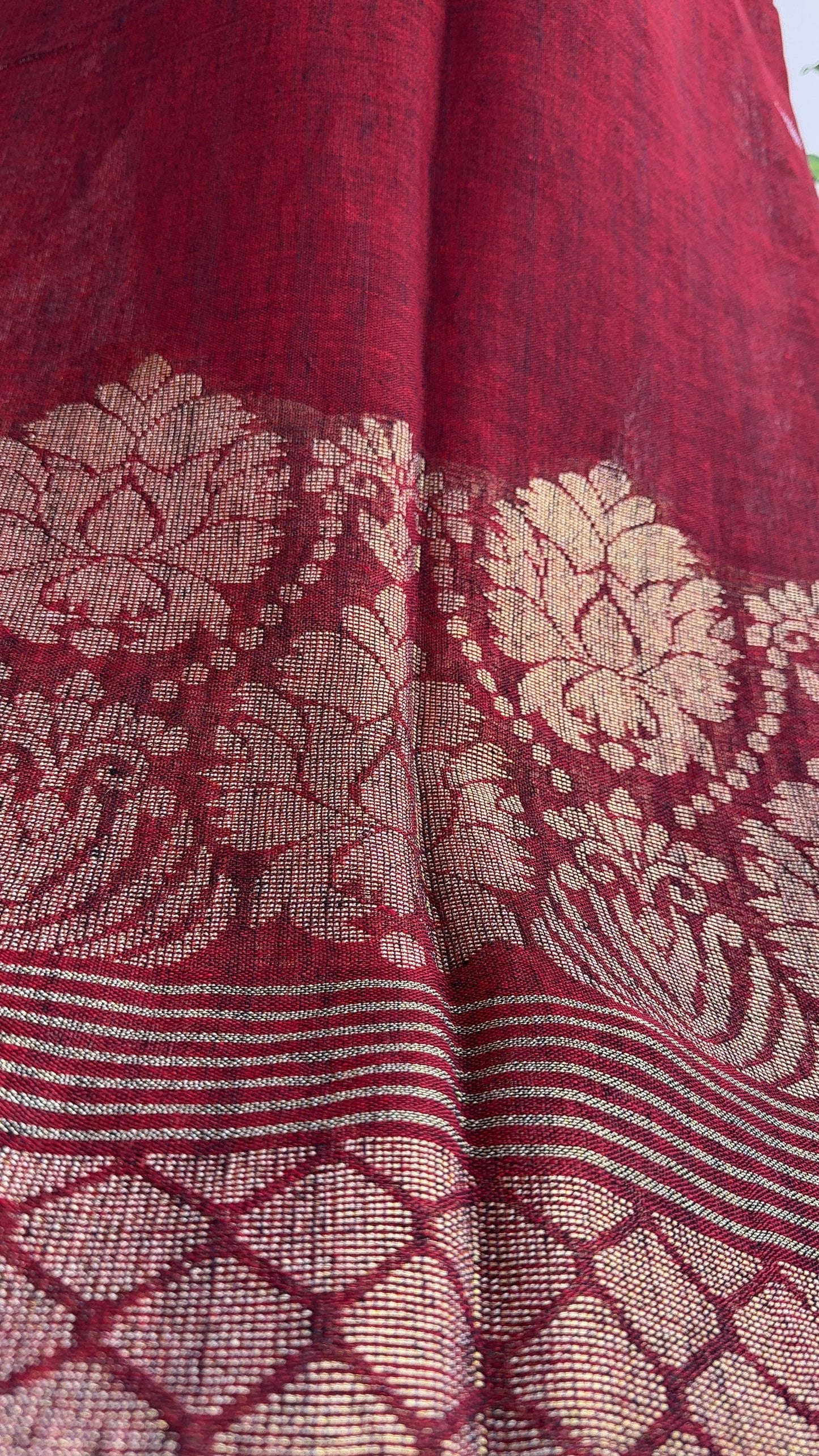 Jamdani- ✨ Pure Linen Jamdani Weaving Kurta & Dupatta Set ✨