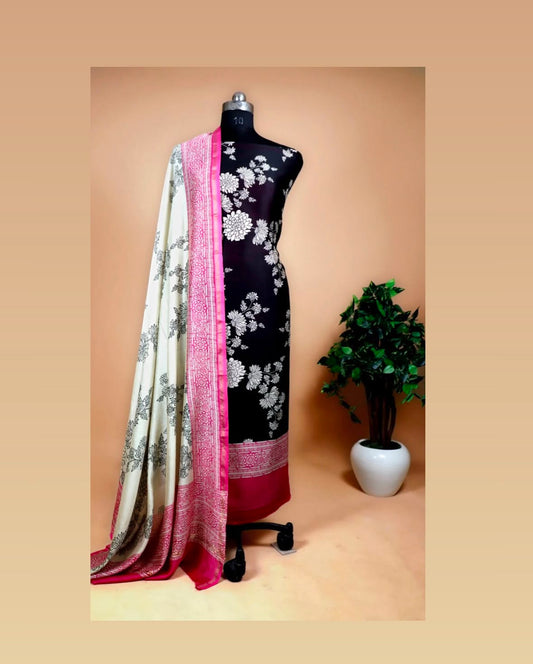 Pure Maheshwari Suit Set