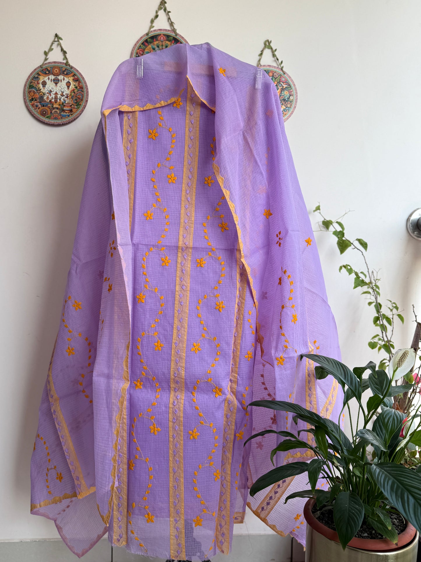 Aligarh's Tradional handcrfted Phoolpatti (applique)- Pannel Work