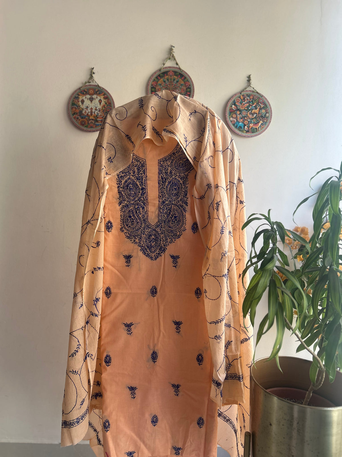 Bengal Handloom – Kashmiri Hand Embroidered Cotton Set