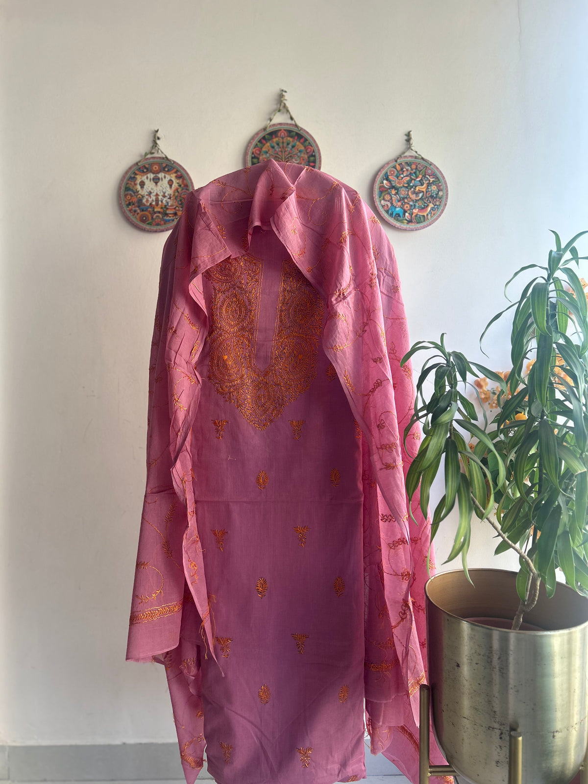 Bengal Handloom – Kashmiri Hand Embroidered Cotton Set