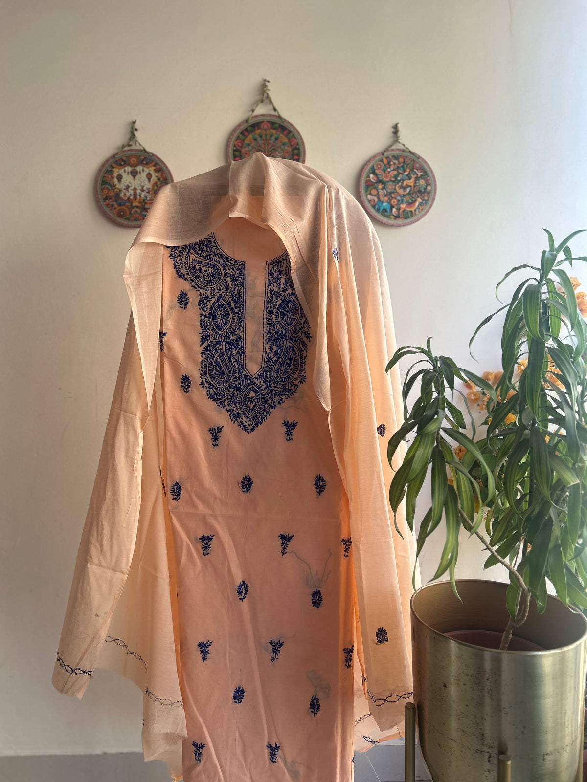 Bengal Handloom – Kashmiri Hand Embroidered Cotton Set