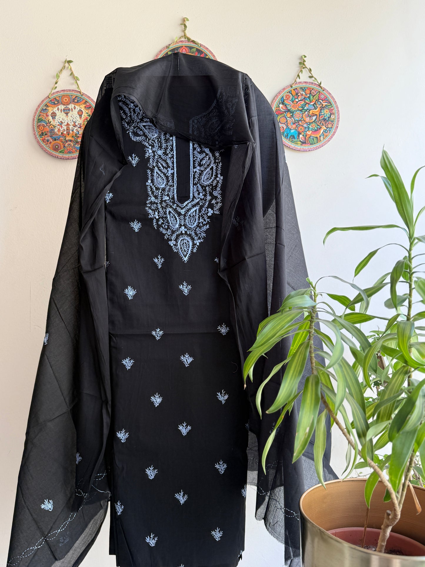 Bengal Handloom-🌸Kashmiri Hand Embroidered Cotton Set 🌸