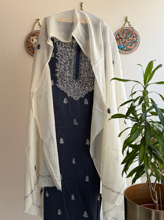 Bengal Handloom-🌸Kashmiri Hand Embroidered Cotton Set 🌸