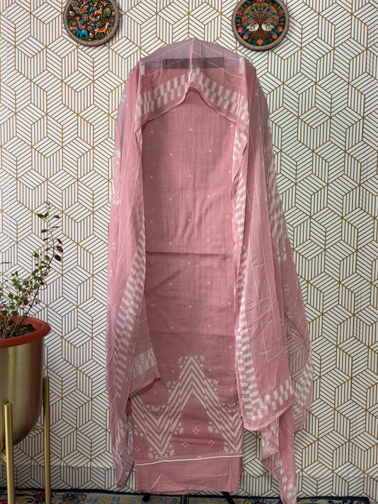 Ganga ensembles Kota Doria Suit Set