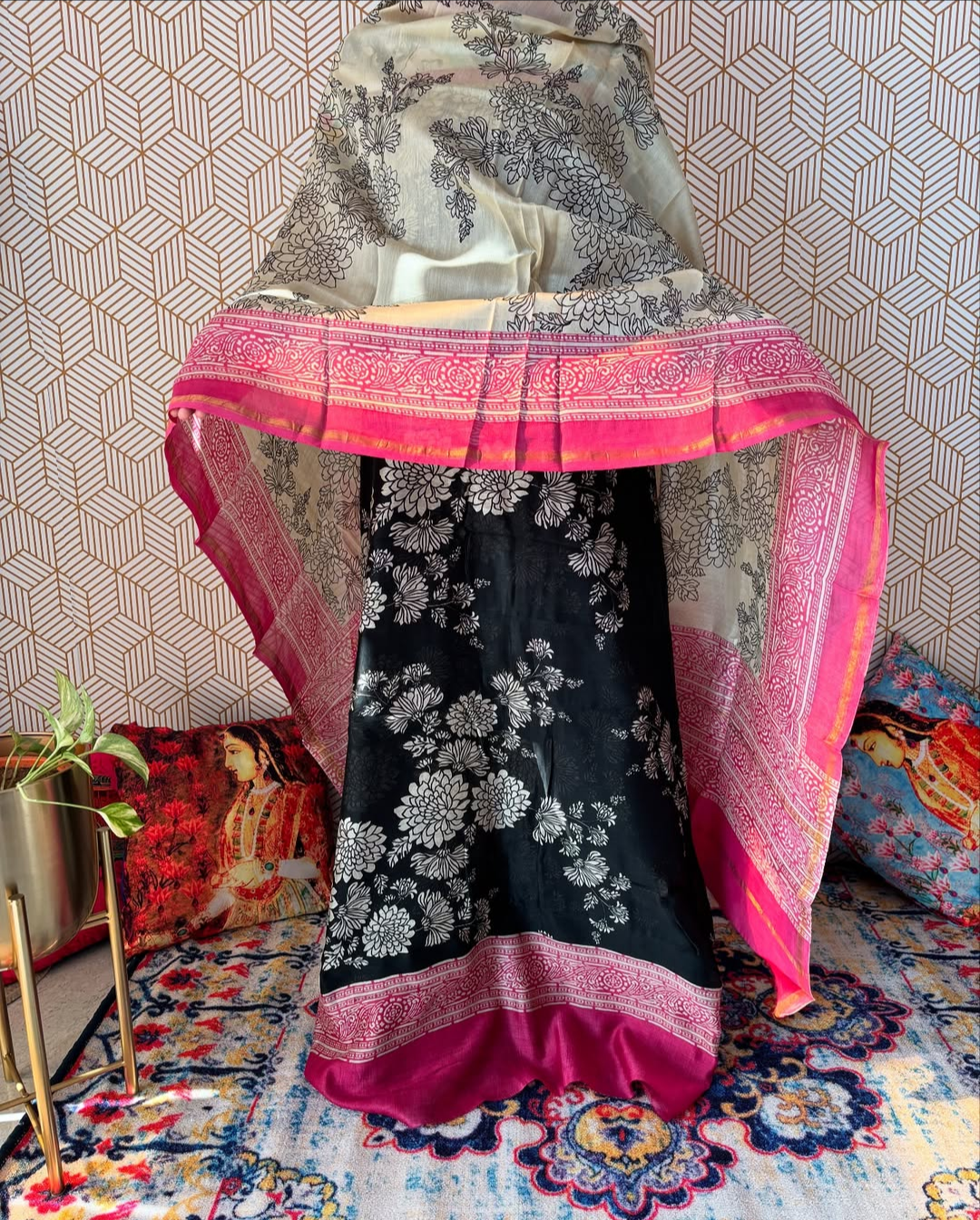 Pure Maheshwari Suit Set